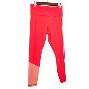ZYIA Active Colorblock Leggings Stripe Athletic Wear Pink Womens Size 6-8